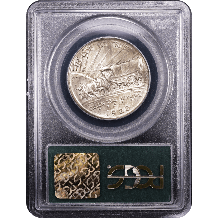 1928 Oregon Commemorative Half Dollar (50c) OGH SLAB Image