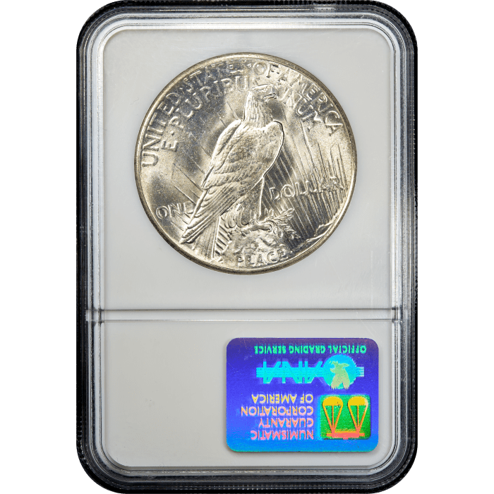 1928 Peace Dollar ($1) Reverse Slab Image