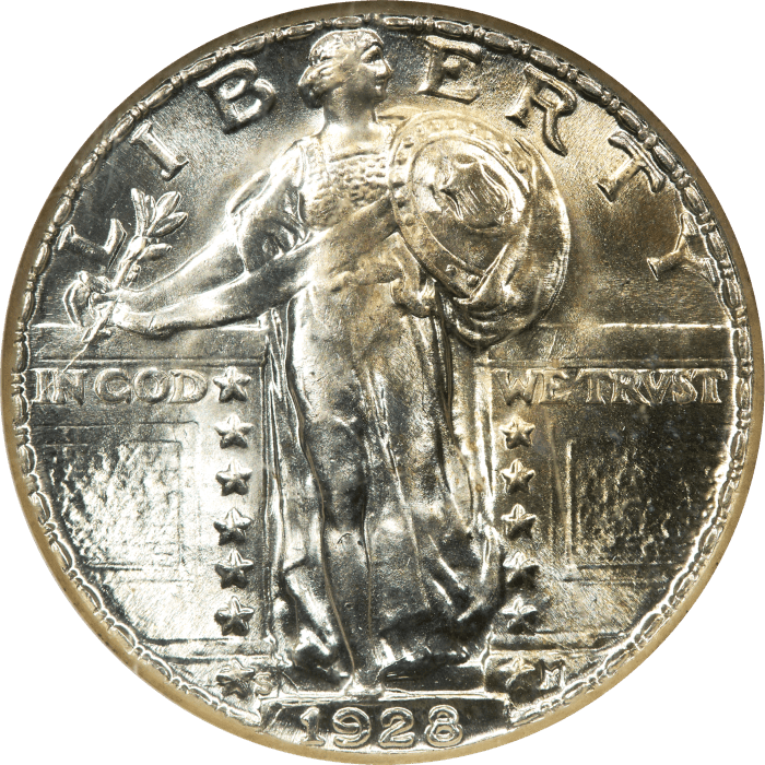 1928-S Standing Liberty Quarter (25c) Obverse Image