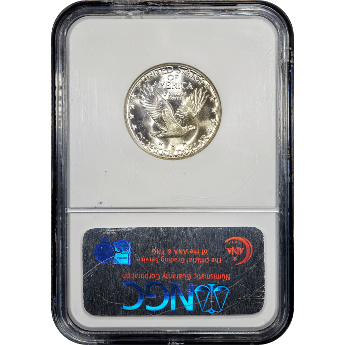 1928-S Standing Liberty Quarter (25c) Reverse Slab Image
