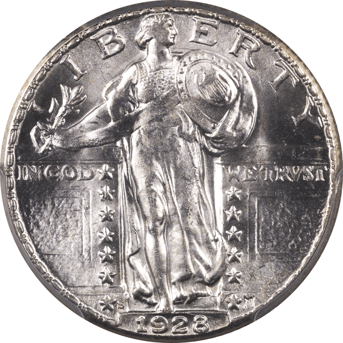 1928-S Standing Liberty Quarter (25c) Obverse Image