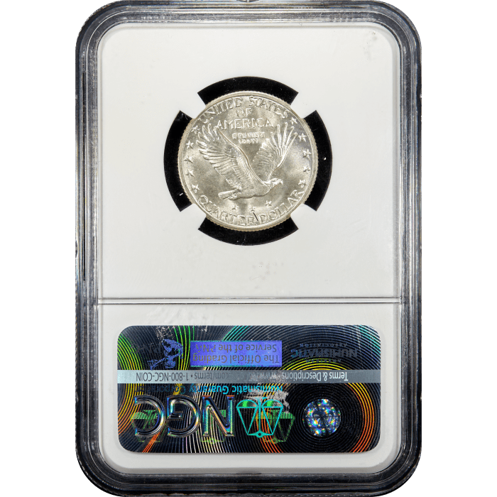 1928 Standing Liberty Quarter (25c) Reverse Slab Image