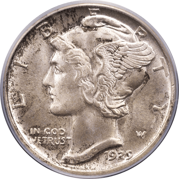 1929-D Mercury Dime (10c) Obverse Image