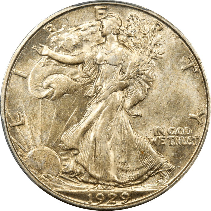 1929-D Walking Liberty Half Dollar (50c) OBVERSE Image