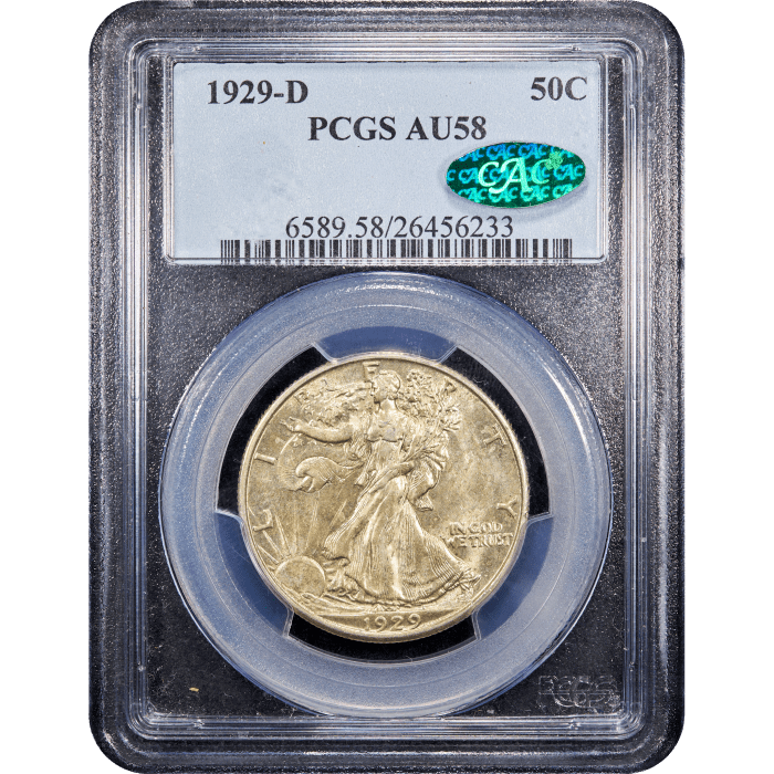 1929-D Walking Liberty Half Dollar (50c) SLAB Image