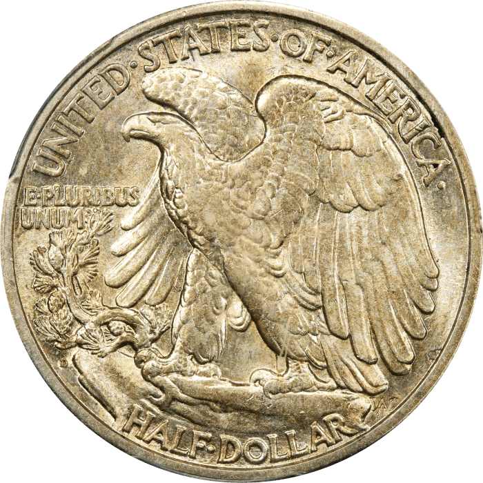 1929-D Walking Liberty Half Dollar (50c) REVERSE Image