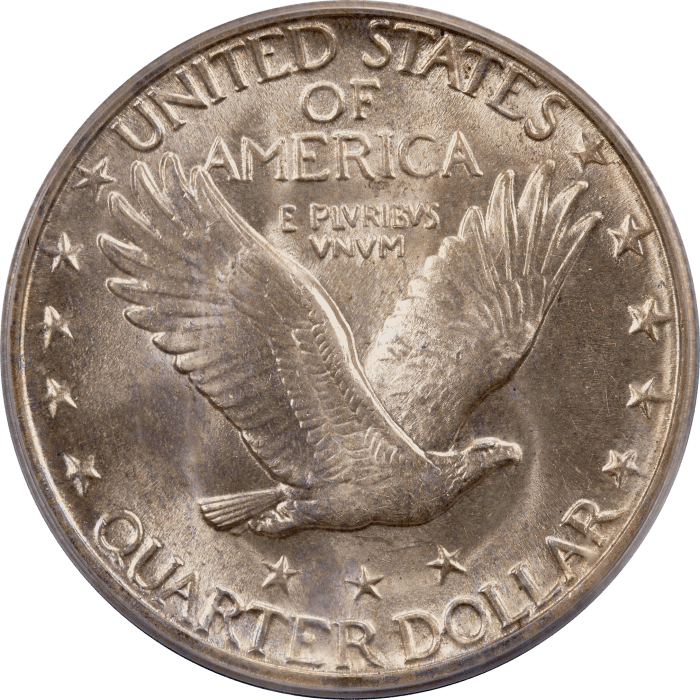 1929-S Standing Liberty Quarter (25c) OGH Reverse Image