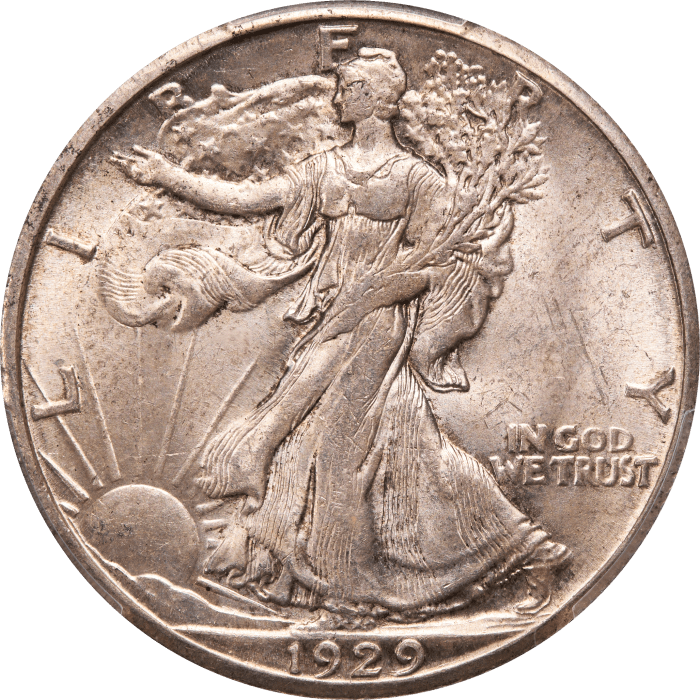 1929-S Walking Liberty Half Dollar (50c) Obverse Image