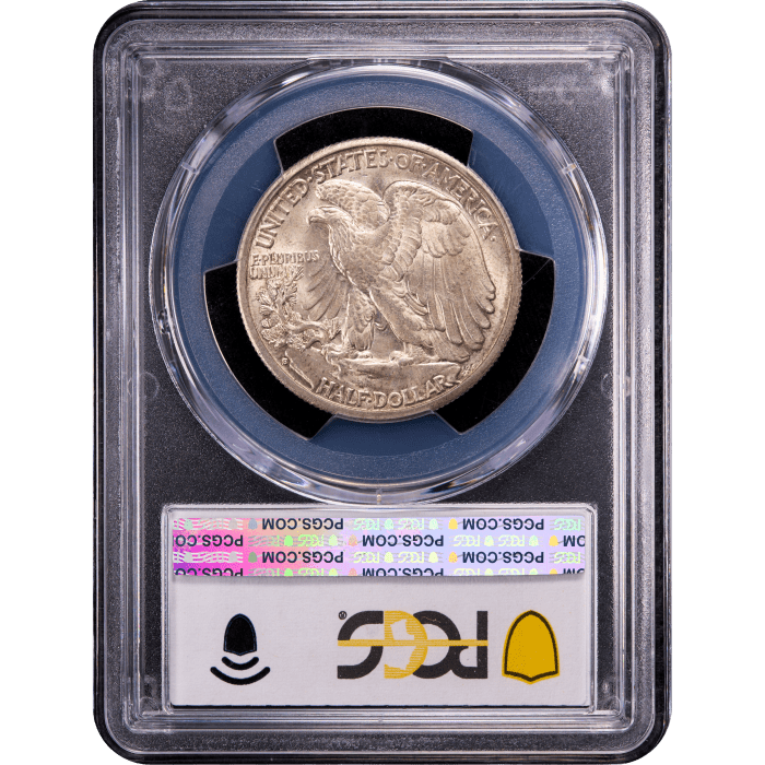 1929-S Walking Liberty Half Dollar (50c) Reverse Slab Image