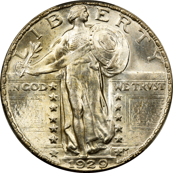 1929 Standing Liberty Quarter (25c) Obverse Image
