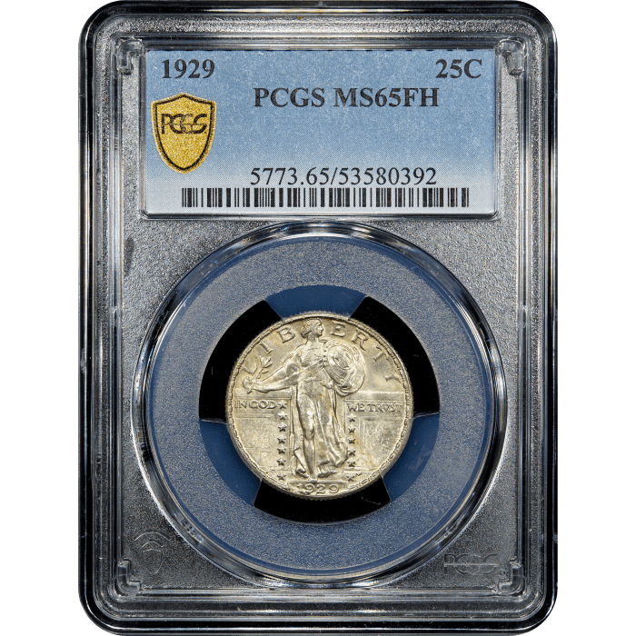 1929 Standing Liberty Quarter (25c) SLAB Image