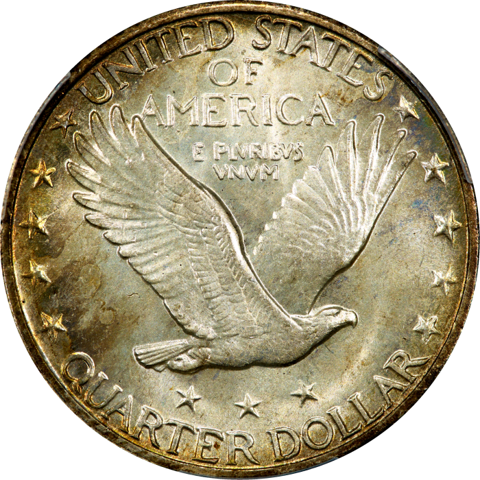 1929 Standing Liberty Quarter (25c) REVERSE Image