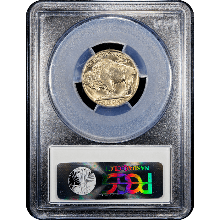 1930 Buffalo Nickel (5c) DDR FS-801 Reverse Slab Image