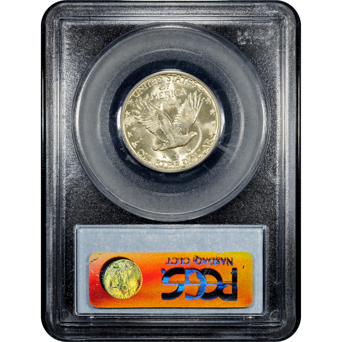 1930 Standing Liberty Quarter (25c) SLAB Image