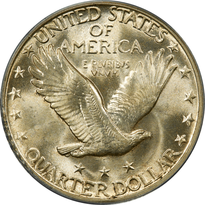 1930 Standing Liberty Quarter (25c) REVERSE Image