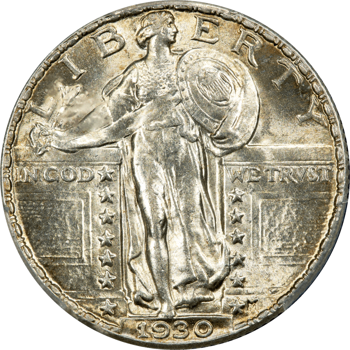 1930 Standing Liberty Quarter (25c) Obverse Image