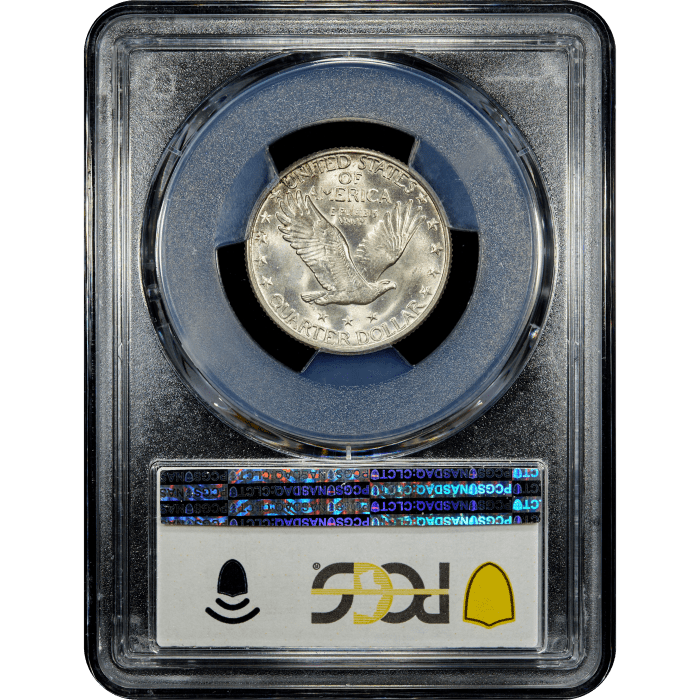 1930 Standing Liberty Quarter (25c) SLAB Image