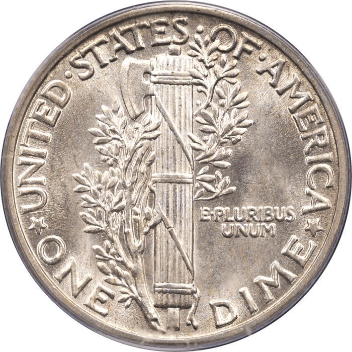 1931 Mercury Dime (10c) Reverse Image