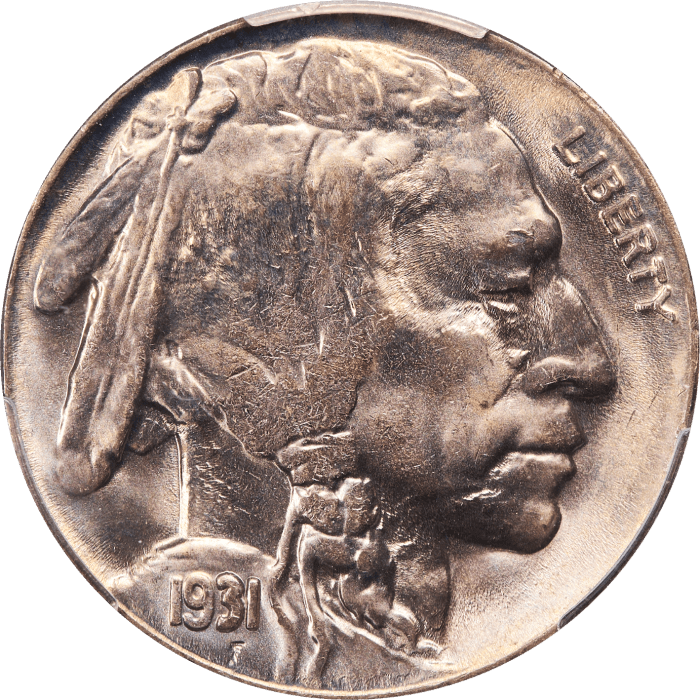 1931-S Buffalo Nickel (5c) Obverse Image