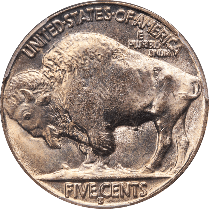 1931-S Buffalo Nickel (5c) Reverse Image