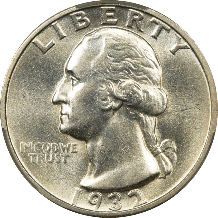 1932-D Washington Quarter (25c) Obverse Image