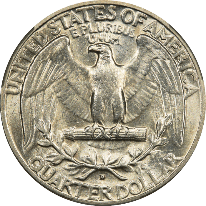 1932-D Washington Quarter (25c) Reverse Image