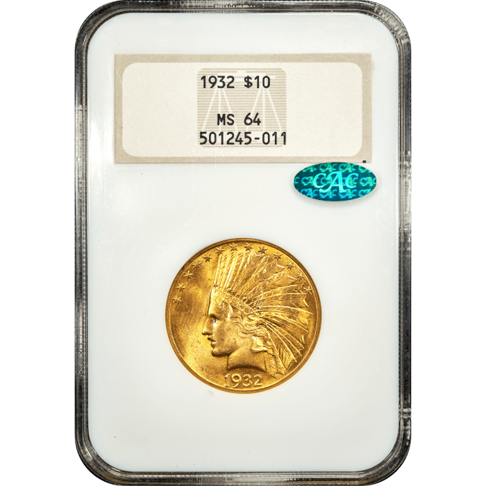 1932 Indian Gold Eagle ($10) SLAB Image