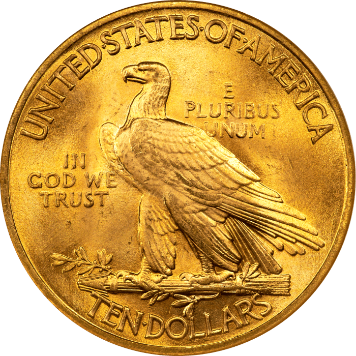 1932 Indian Gold Eagle ($10) REVERSE Image