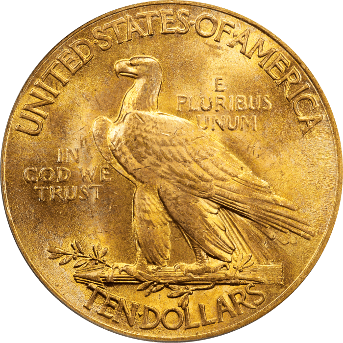 1932 Indian Gold Eagle ($10) REVERSE Image