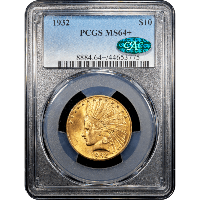 1932 Indian Gold Eagle ($10) SLAB Image