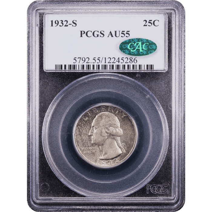 1932-S Washington Quarter (25c) Obverse Slab Image