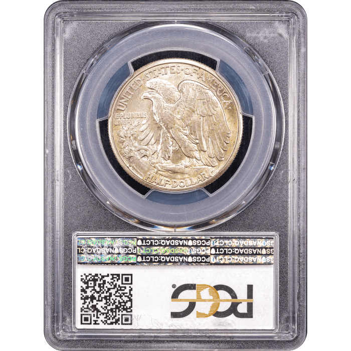 1933-S Walking Liberty Half (50c) Reverse Slab Image