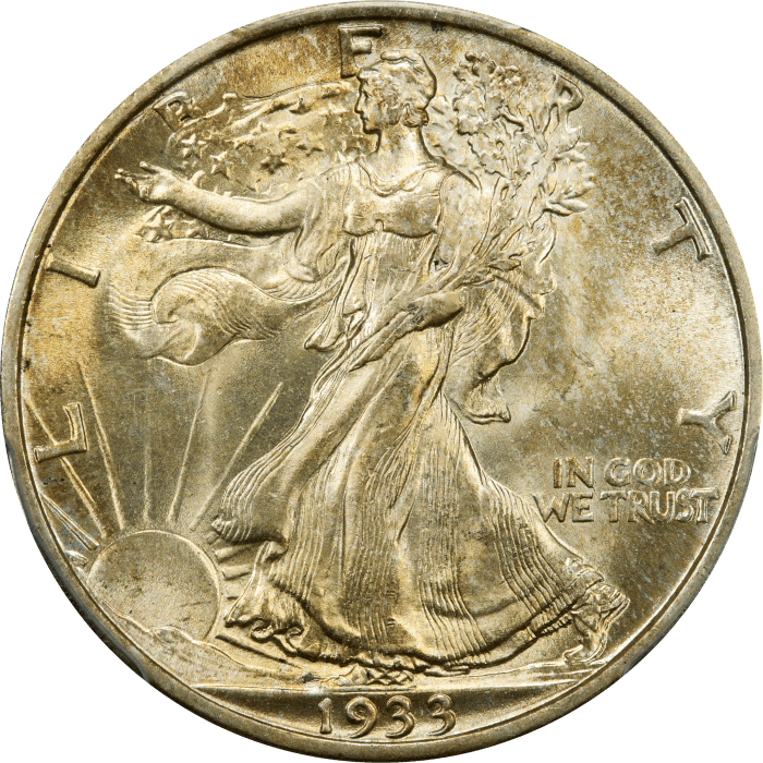 1933-S Walking Liberty Half Dollar (50c) OBVERSE Image