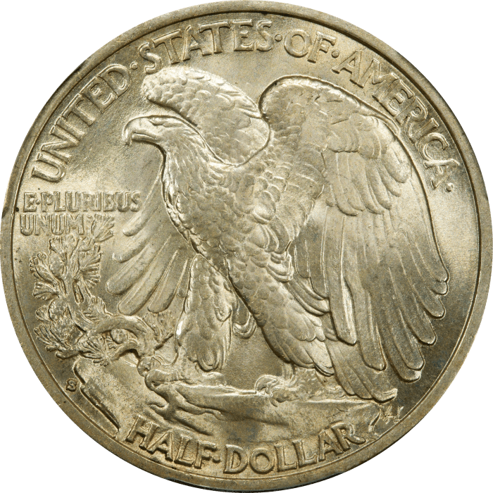 1933-S Walking Liberty Half Dollar (50c) REVERSE Image