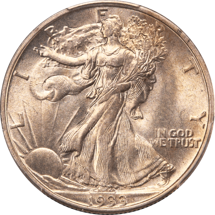 1933-S Walking Liberty Half Dollar (50c) Obverse Image