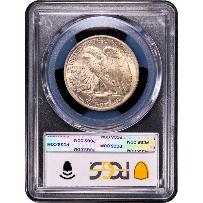 1933-S Walking Liberty Half Dollar (50c) Reverse Slab Image