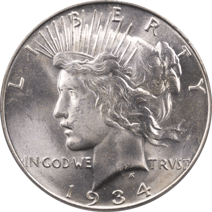 1934-D Peace Dollar ($1) Obverse Image