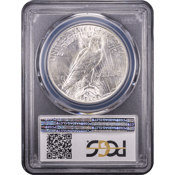 1934-D Peace Dollar ($1) Reverse Slab Image