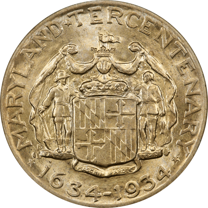 1934 Maryland Commem Half Dollar (50c) REVERSE Image