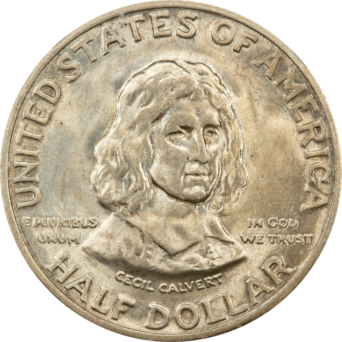 1934 Maryland Commemorative Half Dollar (50c) Obverse Image