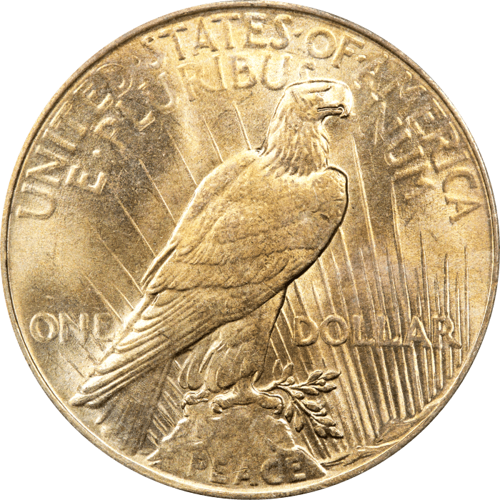 1934 Peace Dollar ($1) Reverse Image