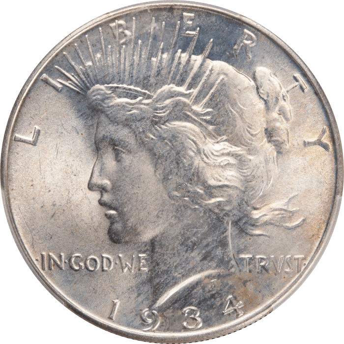 1934 Peace Dollar ($1) OBVERSE Image