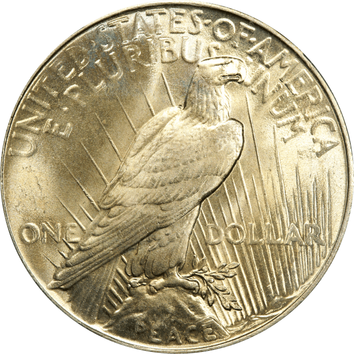 1934 Peace Dollar ($1) Reverse Image