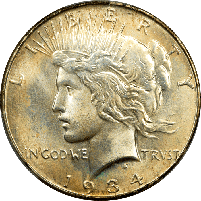 1934 Peace Dollar ($1) Obverse Image