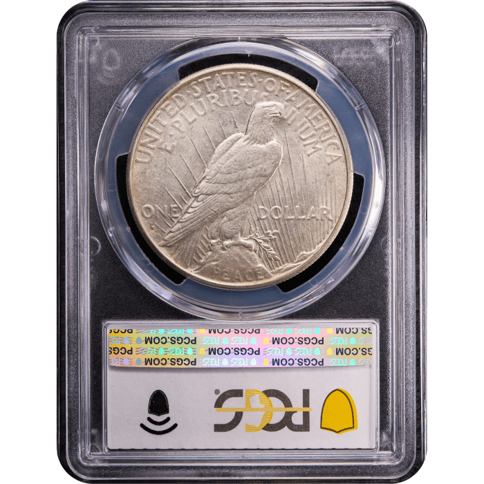 1934-S Peace Dollar ($1) Reverse Slab Image