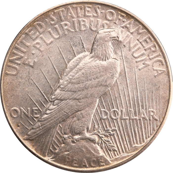 1934-S Peace Dollar ($1) Reverse Image