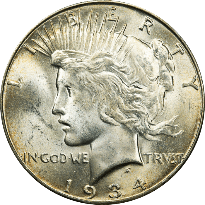 1934-S Peace Dollar ($1) OBVERSE Image