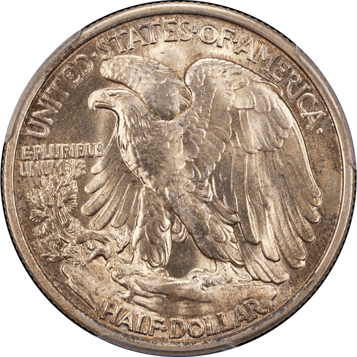 1934 Walking Liberty Half (50c) Reverse Image
