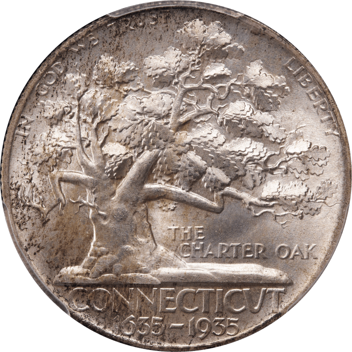 1935 Connecticut Commemorative Half Dollar (50c) Obverse Image