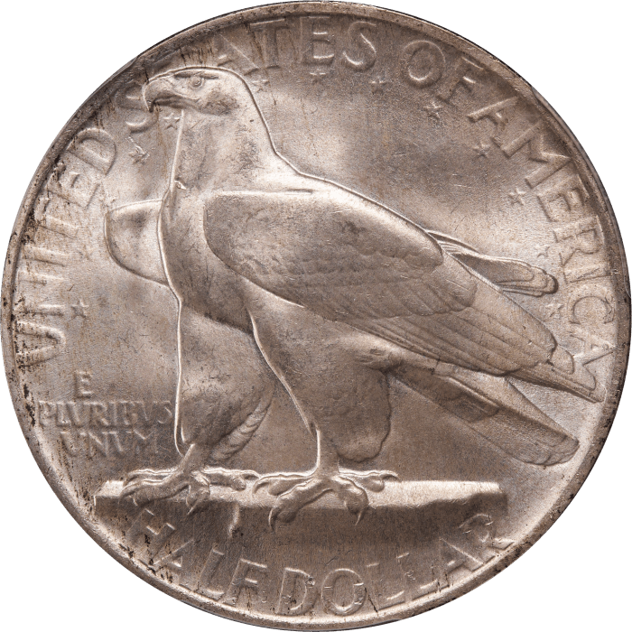 1935 Connecticut Commemorative Half Dollar (50c) Reverse Image